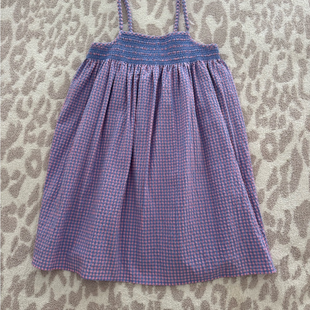 Crewcuts Blue & Pink Girls' Smocked Sundress - Girls size 12